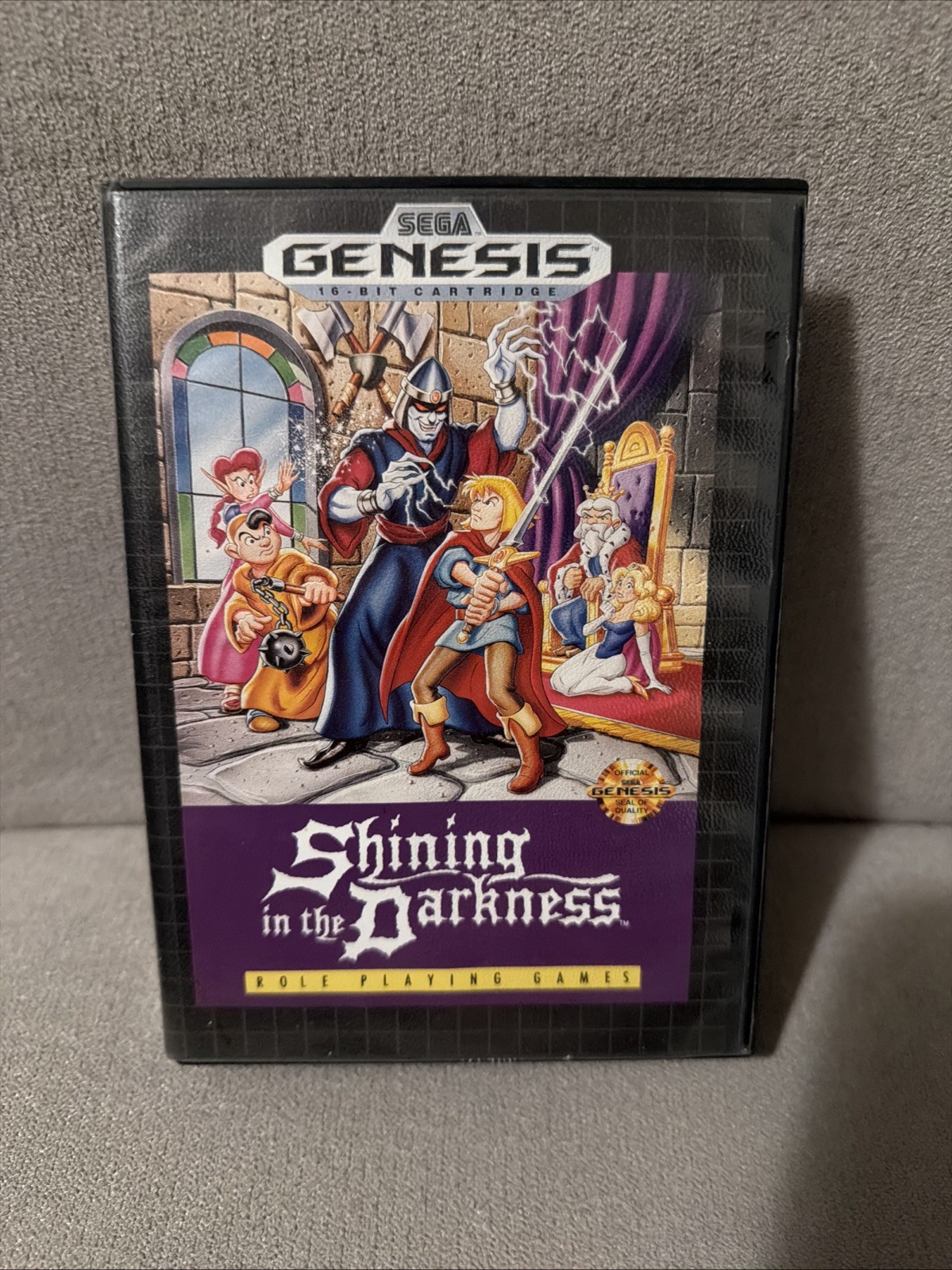 SHINING IN THE DARKNESS SEGA GENESIS GAME CARTRIDGE GAME, MANUAL AND CASE CIB