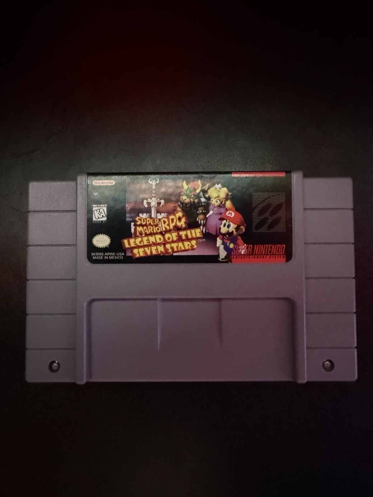 Nintendo Super Mario RPG Legend of the Seven Stars SNES Authentic TESTED