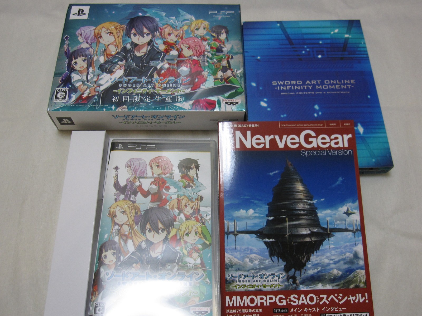 7-14 Days to USA. W/Asuna figure PSP Sword Art Online Infinity Moment First BOX