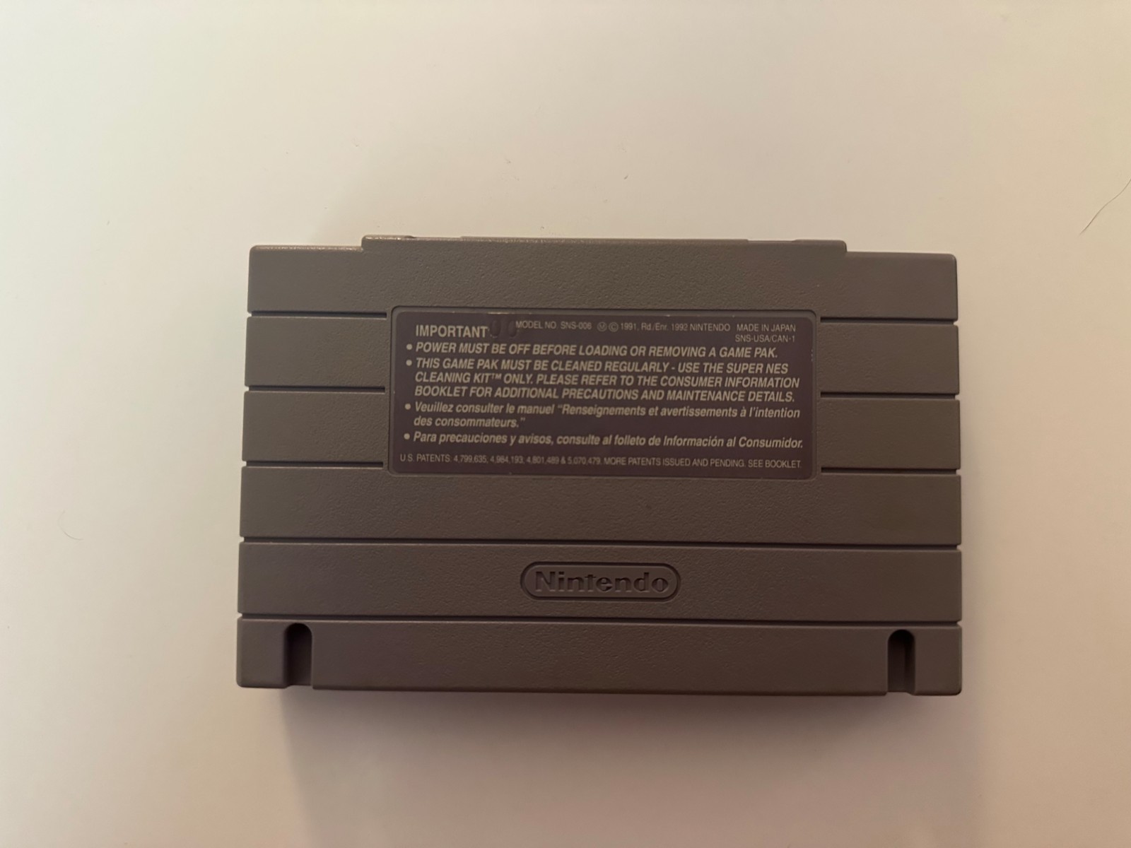 TMNT IV: Turtles in Time Super Nintendo SNES Game Cartridge