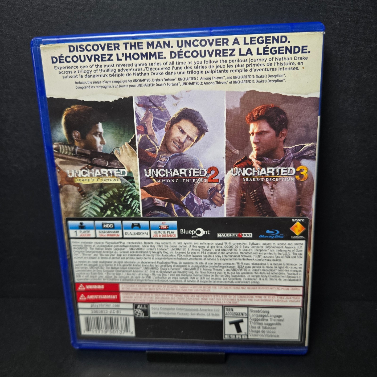 Uncharted Collection – Sony PlayStation 4- Very Good