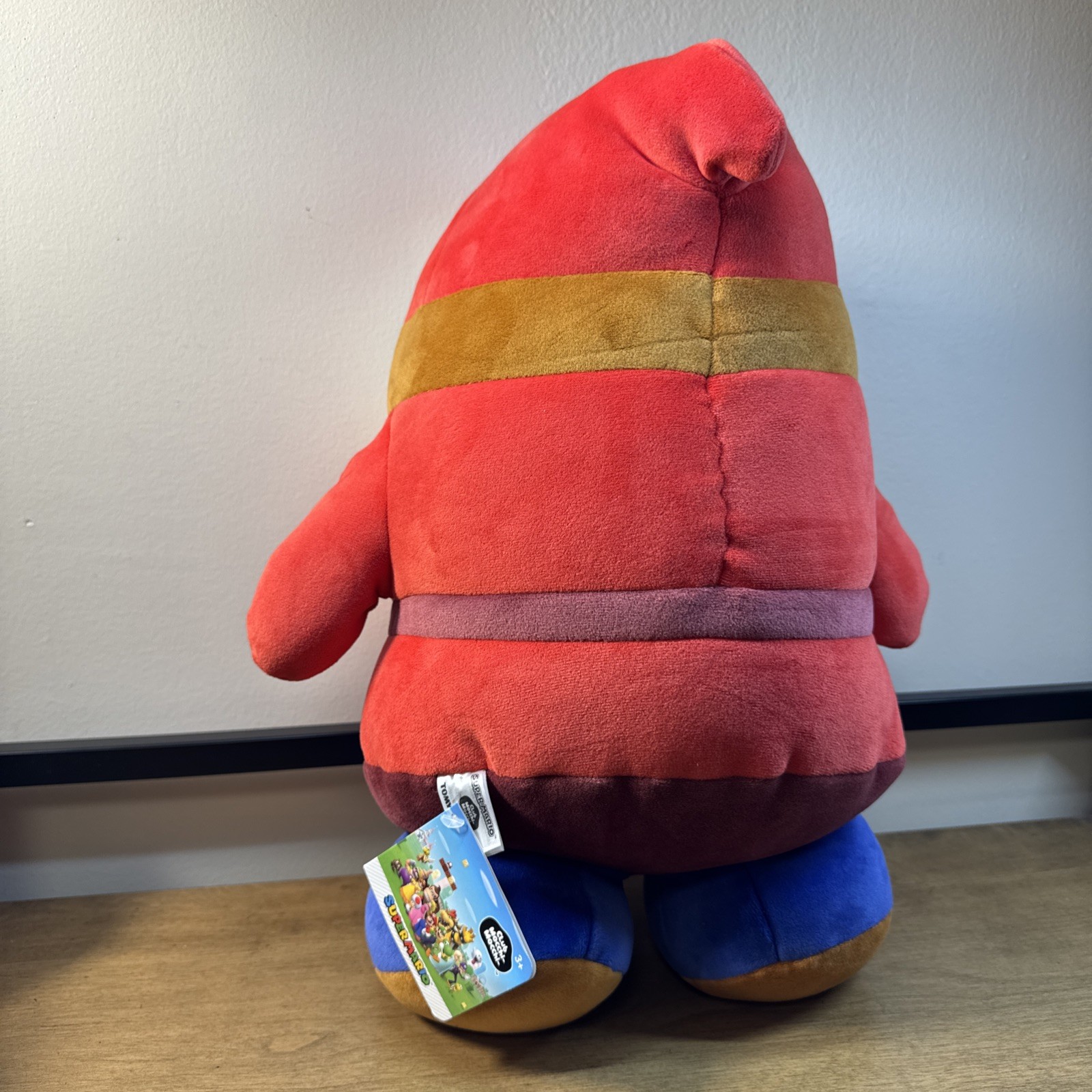 Tomy Shy Guy Plush Doll Washable Super Mario Club Mocchi Video Game size 15”