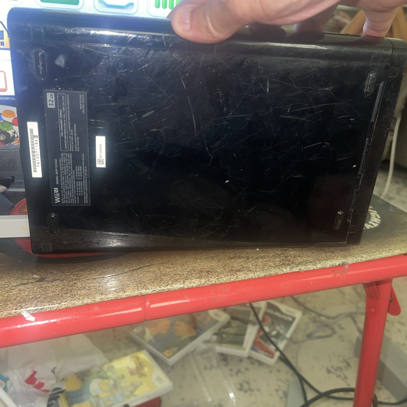Nintendo Wii U 32GB Black Console Only w/ OEM Power Cord – Tested And Working