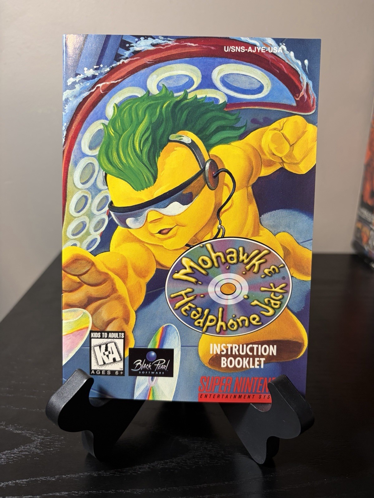 Mohawk & Headphone Jack Super Nintendo Authentic Tested & Working Rare 1997
