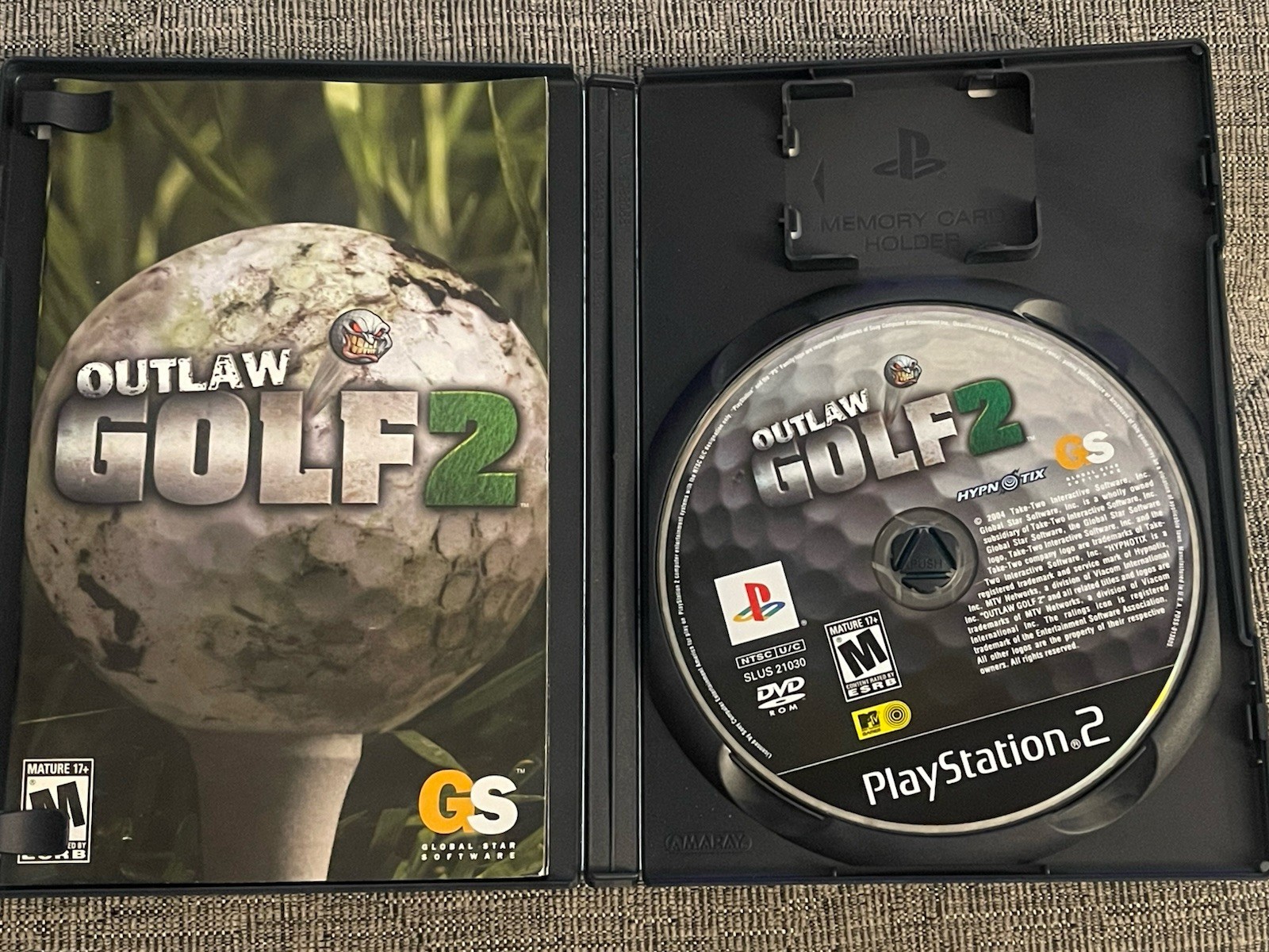 GLOBAL Star Software Outlaw Golf 2 PlayStation 2 M-Rating NTSC-U/C Manual