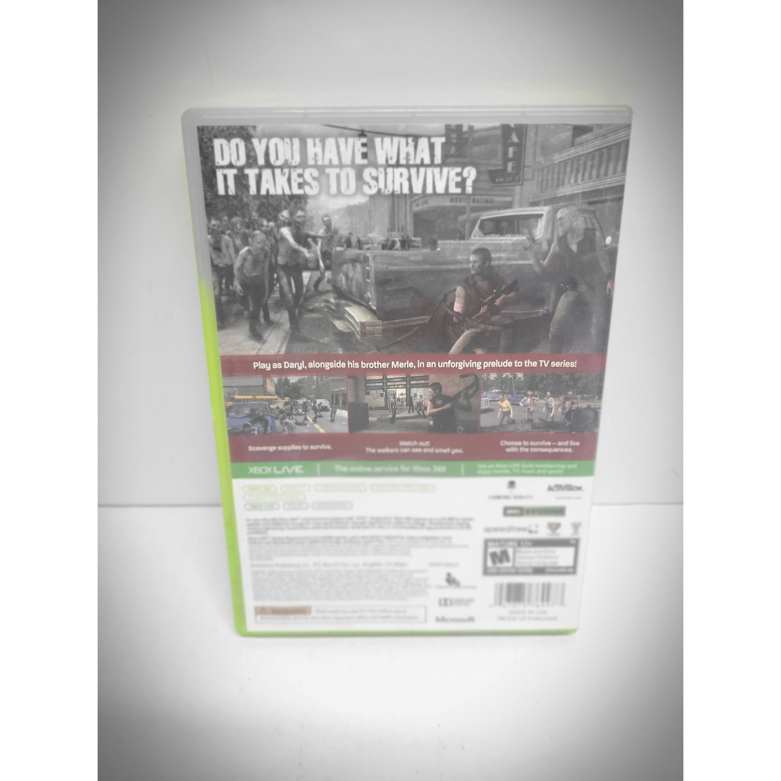 The Walking Dead Survival Instinct Xbox 360 Activision AMC TV Series Daryl Dixon