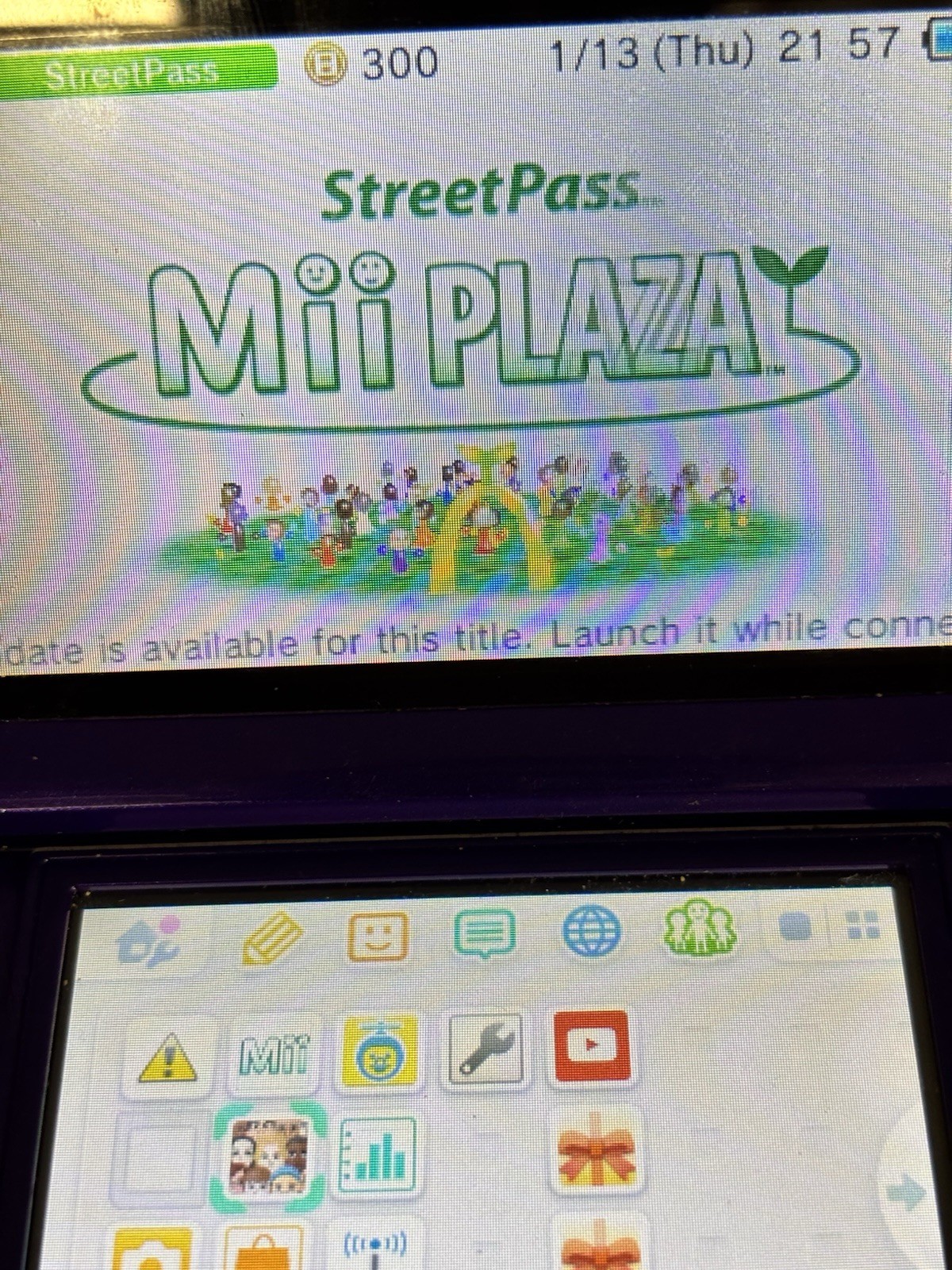 Nintendo 3DS Midnight Purple Handheld Console System Charger Tested & Working