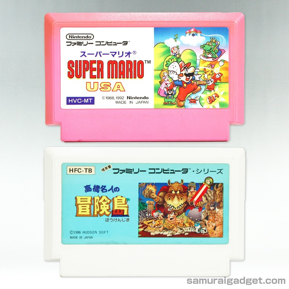 Super Mario USA (Bros. 2) & Adventure Island Nintendo Famicom / FC [Japan NES]