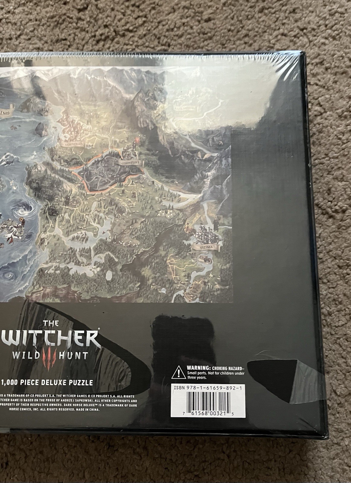 DARK HORSE JUL180514 The Witcher 3: Wild Hunt World Map Deluxe Puzzle – 1000…