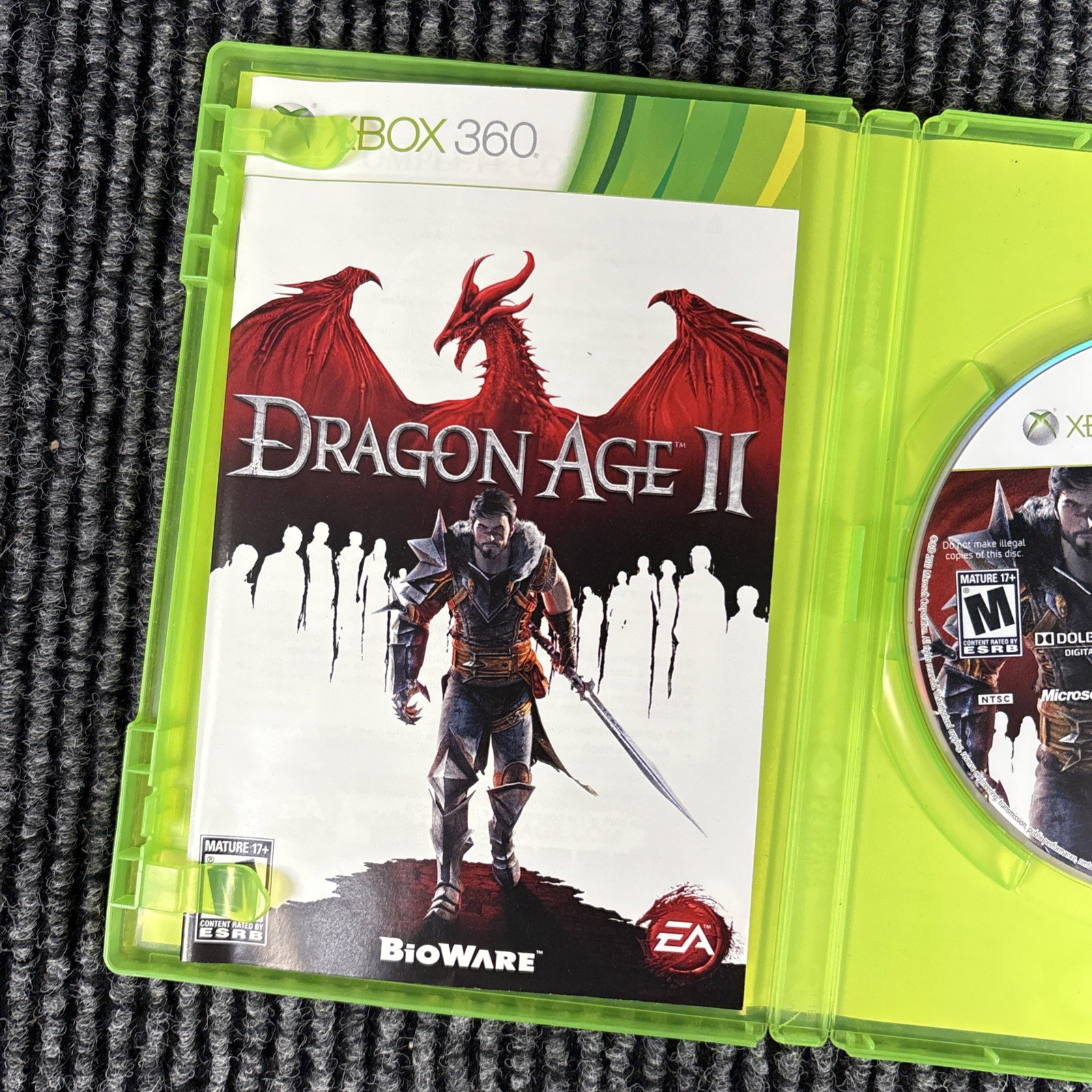 Dragon Age II (Microsoft Xbox 360, 2011) Complete TESTED WORKING