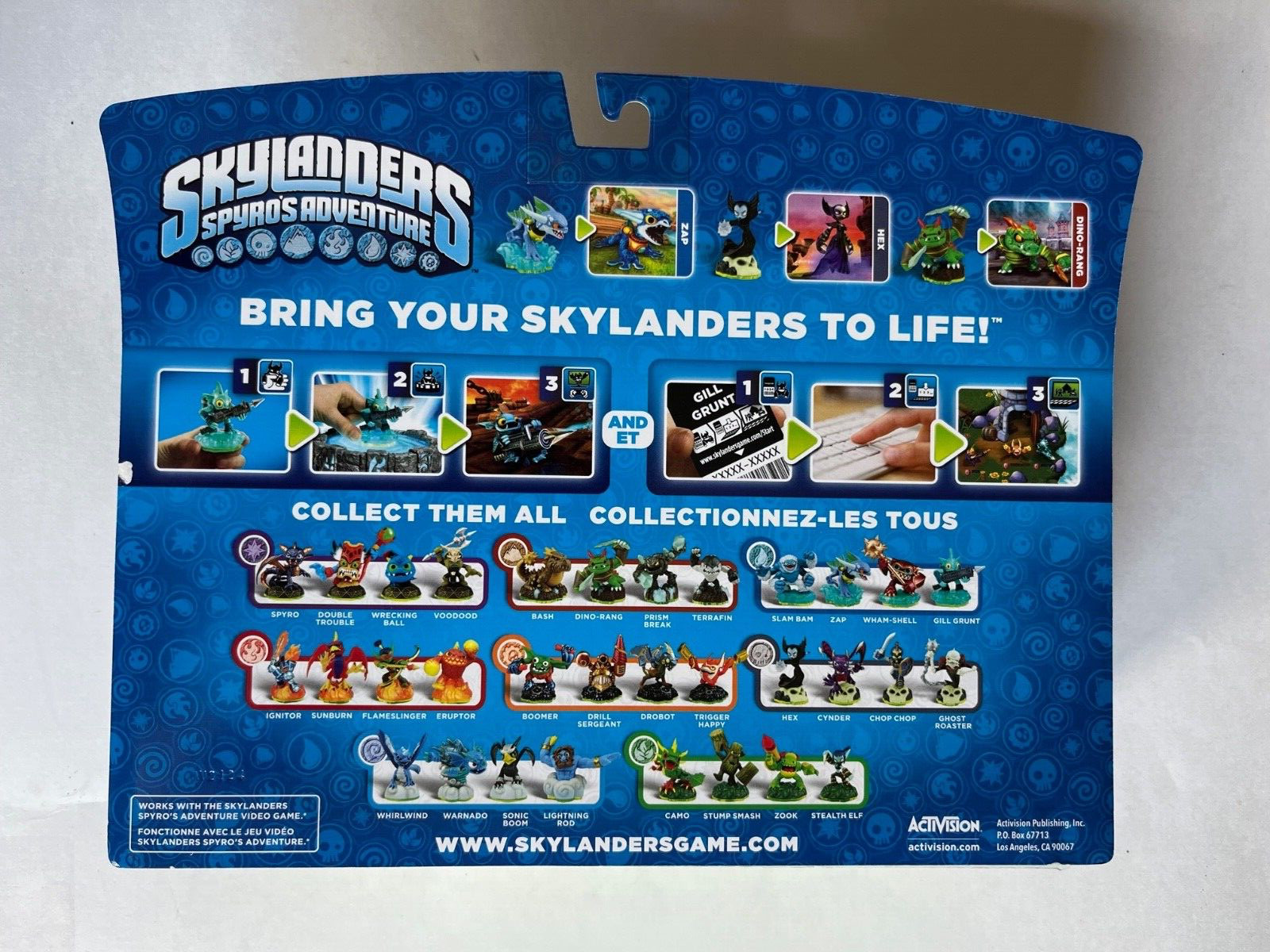 Skylanders Spyro’s Adventure Zap, Hex & Dino-Rang Triple Pack Activision New OOP