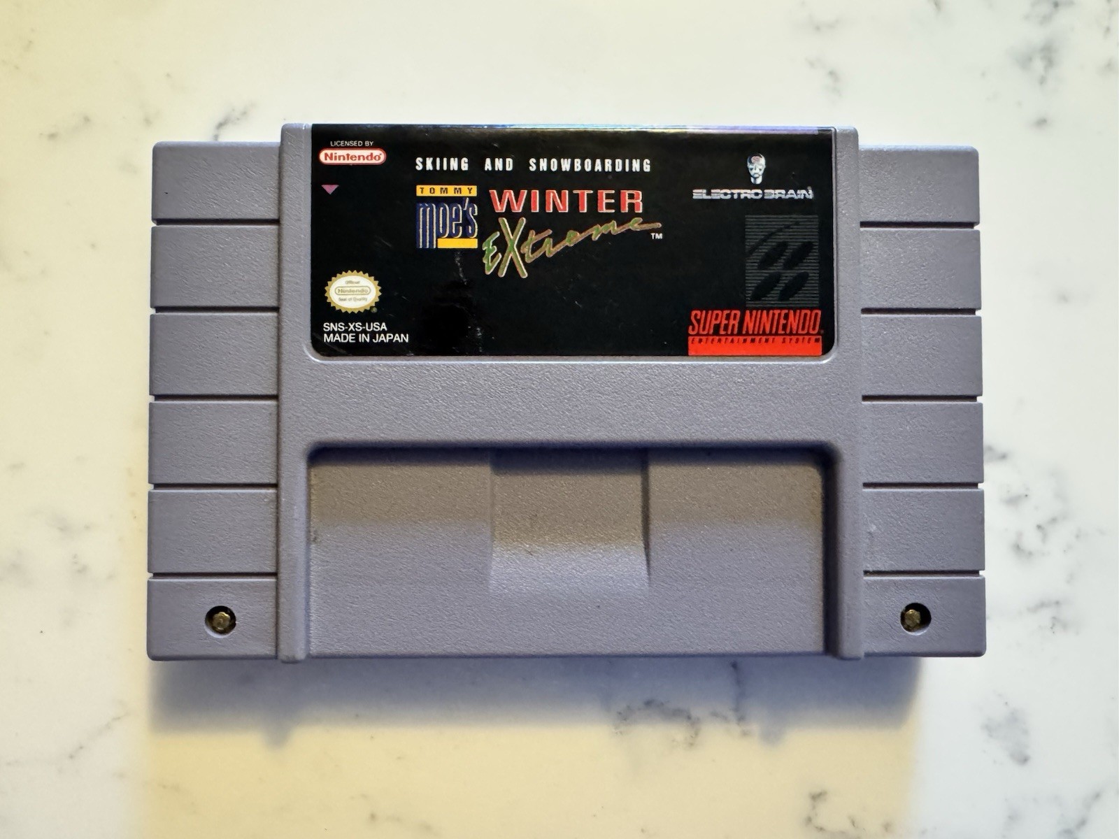 Winter Extreme Skiing Snowboarding (Nintendo SNES) Authentic. Tested