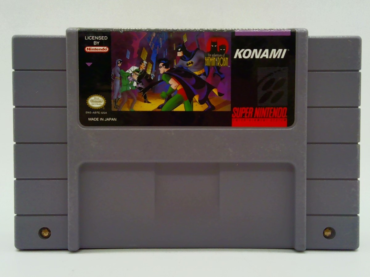 NINTENDO SNES THE ADVENTURES OF BATMAN & ROBIN KONAMI 1991/1992 Japa (EC3041231)