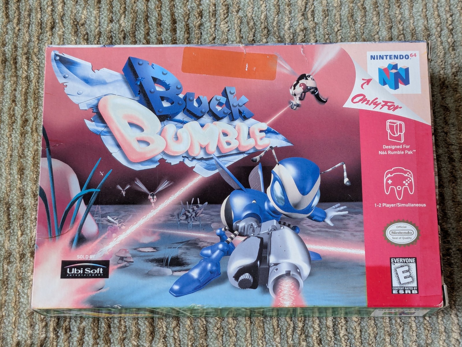 Buck Bumble Nintendo 64 N64 Spanish Cover Variant Boxed No Manual Tested Mexico