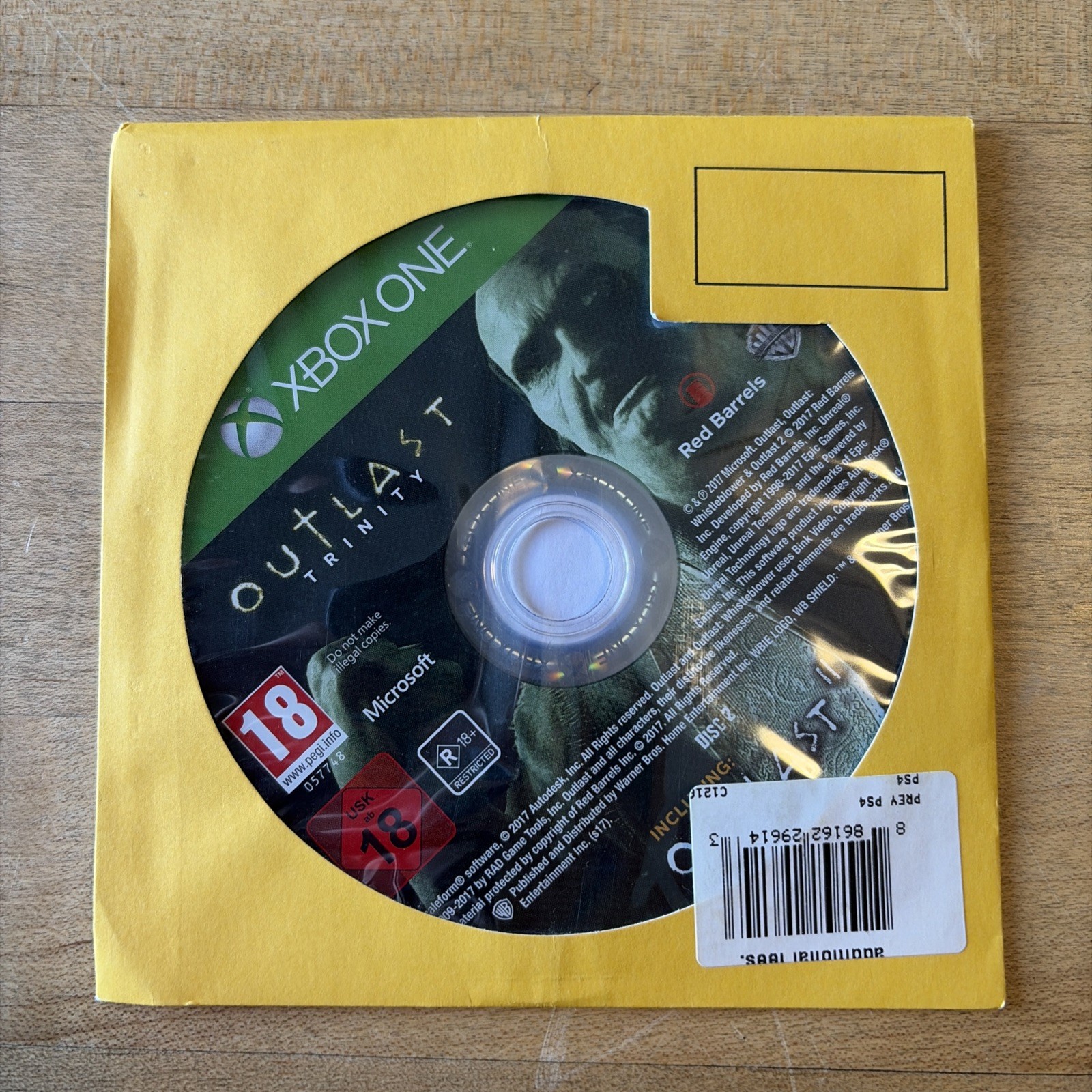 Xbox One Outlast Trinity