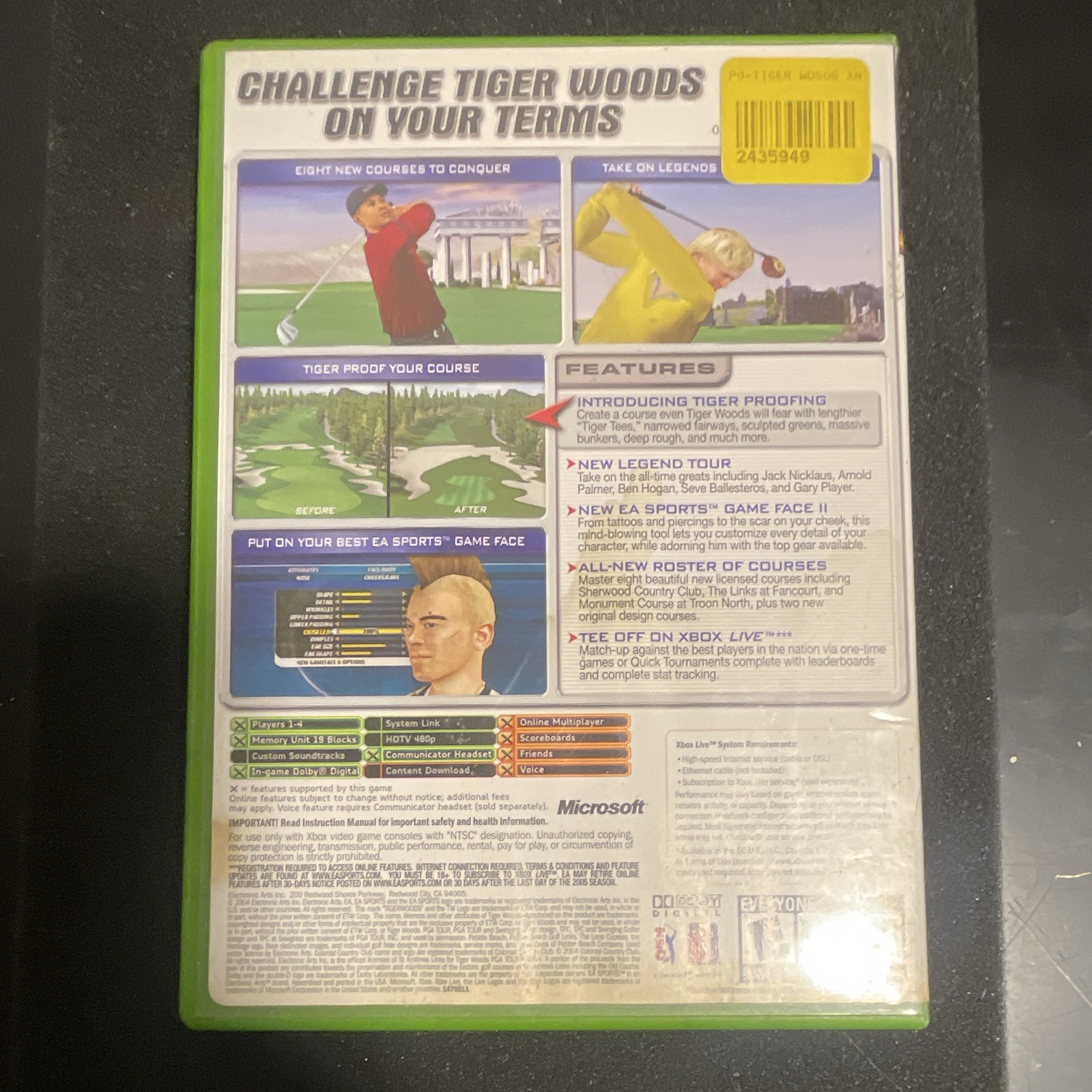 EA SPORTS Tiger Woods PGA Tour 2005 Microsoft Xbox E NTSC-U/C Multi/Online