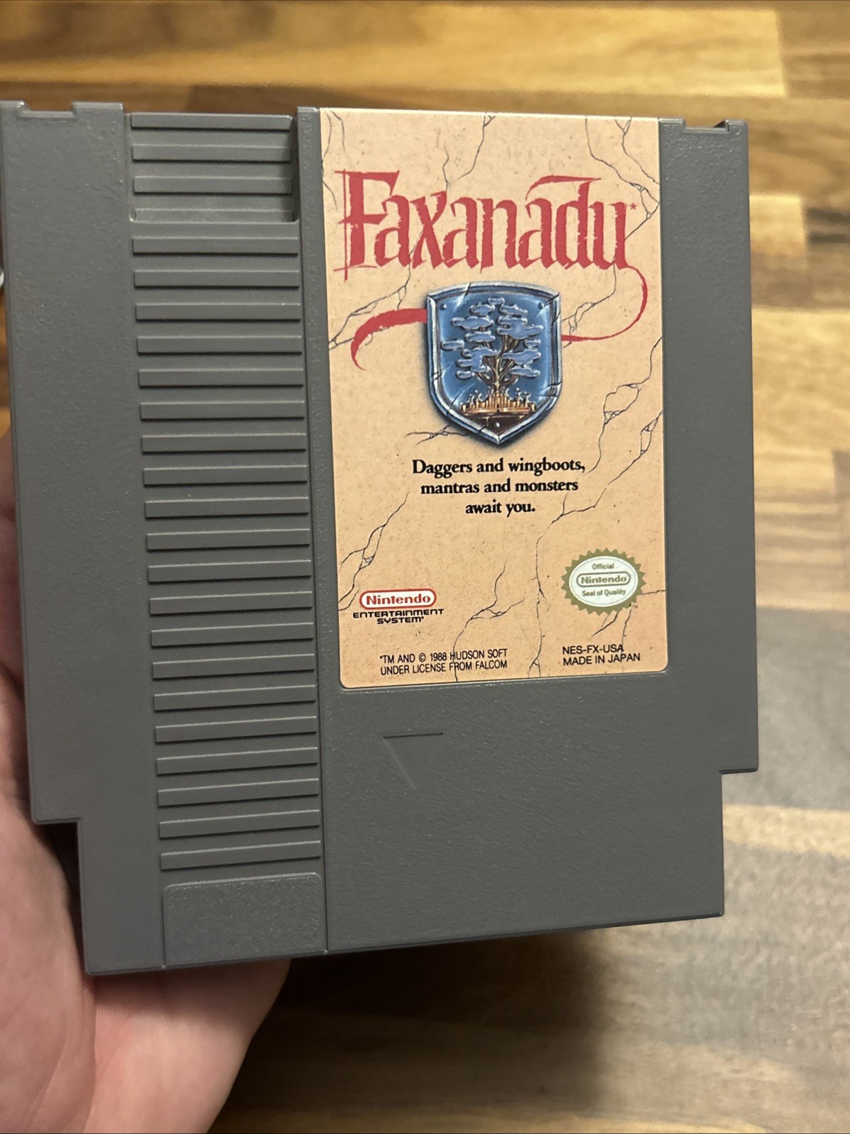 oval seal Faxanadu in box nintendo nes game w/ Toys “R” Us receipt Partial Seal