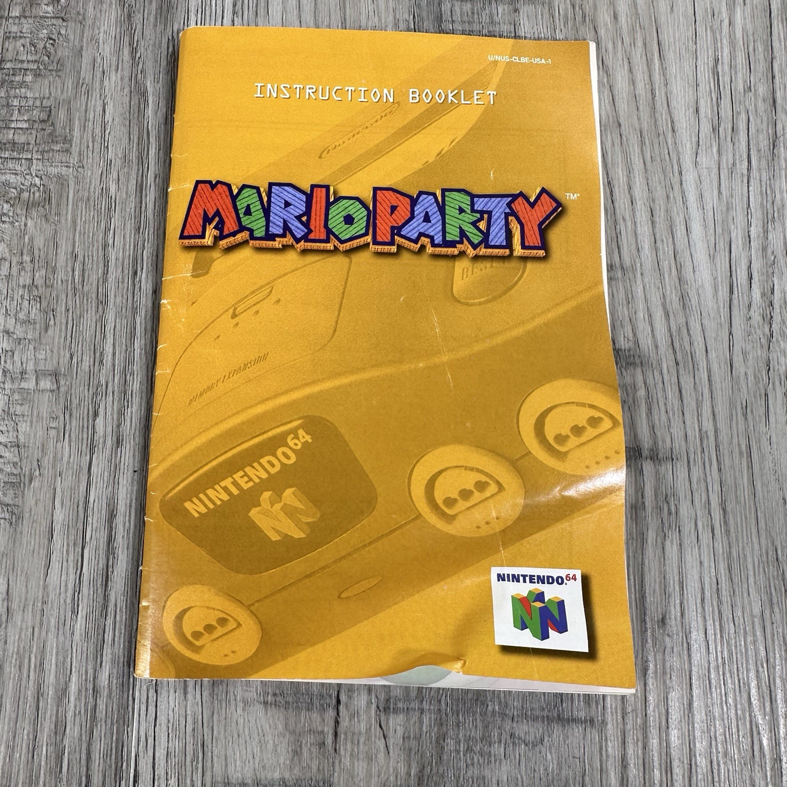 Mario Party 1 Nintendo 64 N64 CIB Original Box & Manual Plastic Protector *Read*