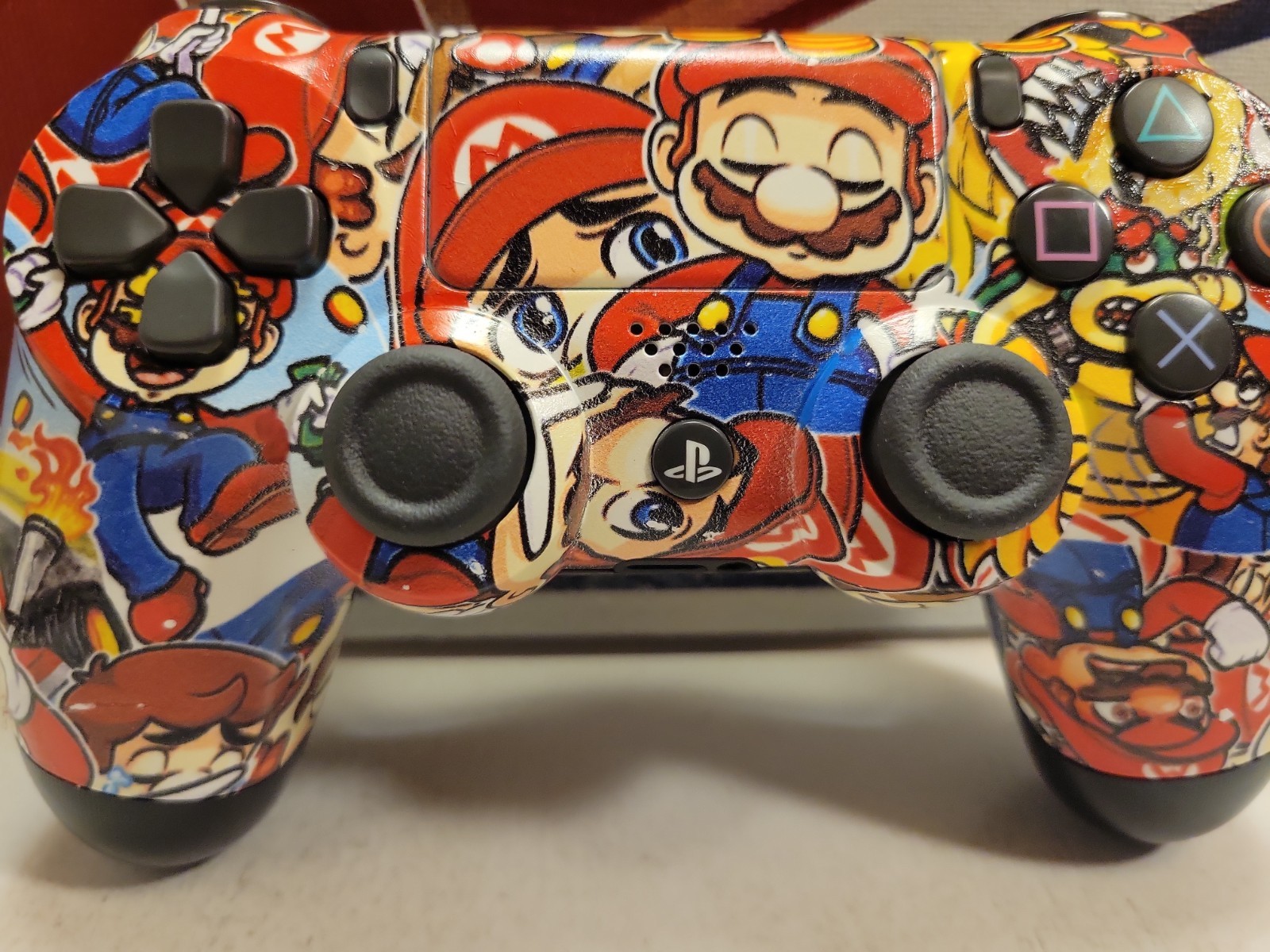 Mario Sony DualShock 4 Controller PlayStation PS4 – Custom Hydro Dipped