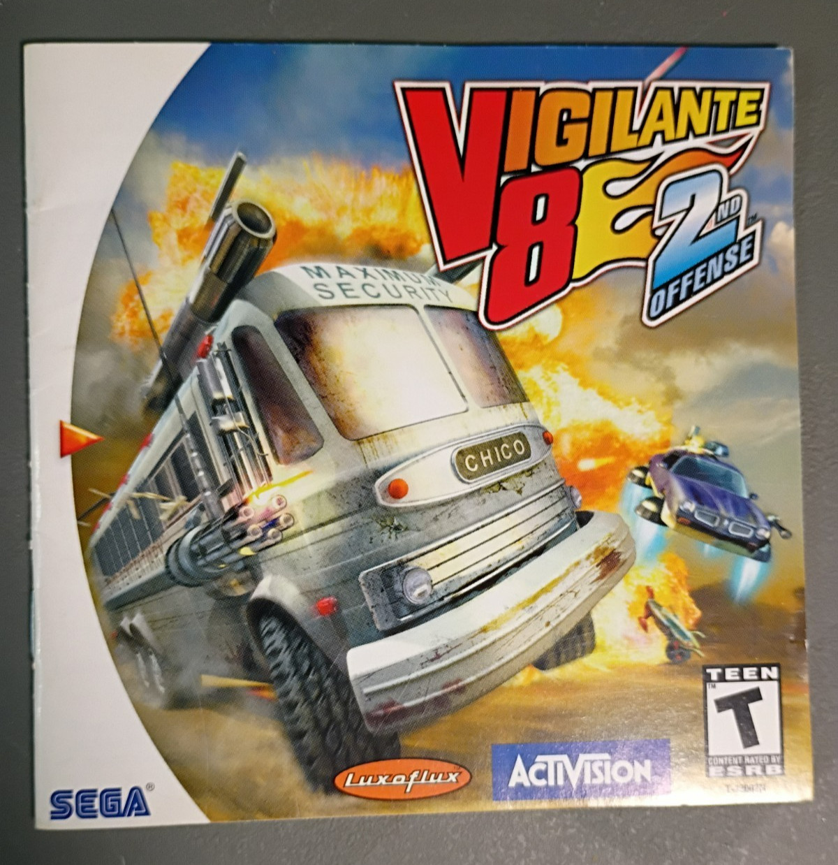 Vigilante 8: 2nd Offense (Sega Dreamcast, 1999) NO GAME DISK
