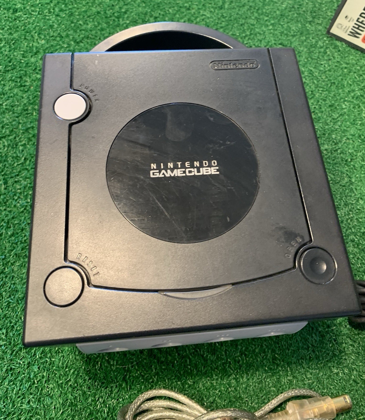 Nintendo GameCube Black DOL-001 Console Bundle – 2 Controllers & 6 Games Tested