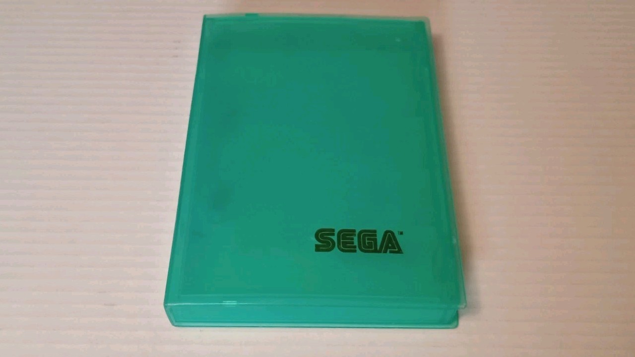 Sega Genesis Clamshell Case GREEN – Clear with Green Lettering