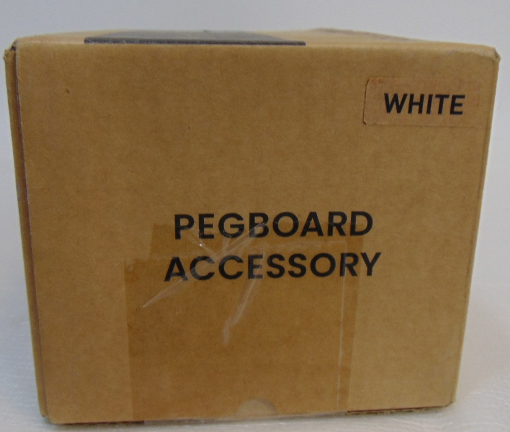 Gaming Gear 14 Piece Pegboard Accessories Set White Holders Hooks Inland Pegs