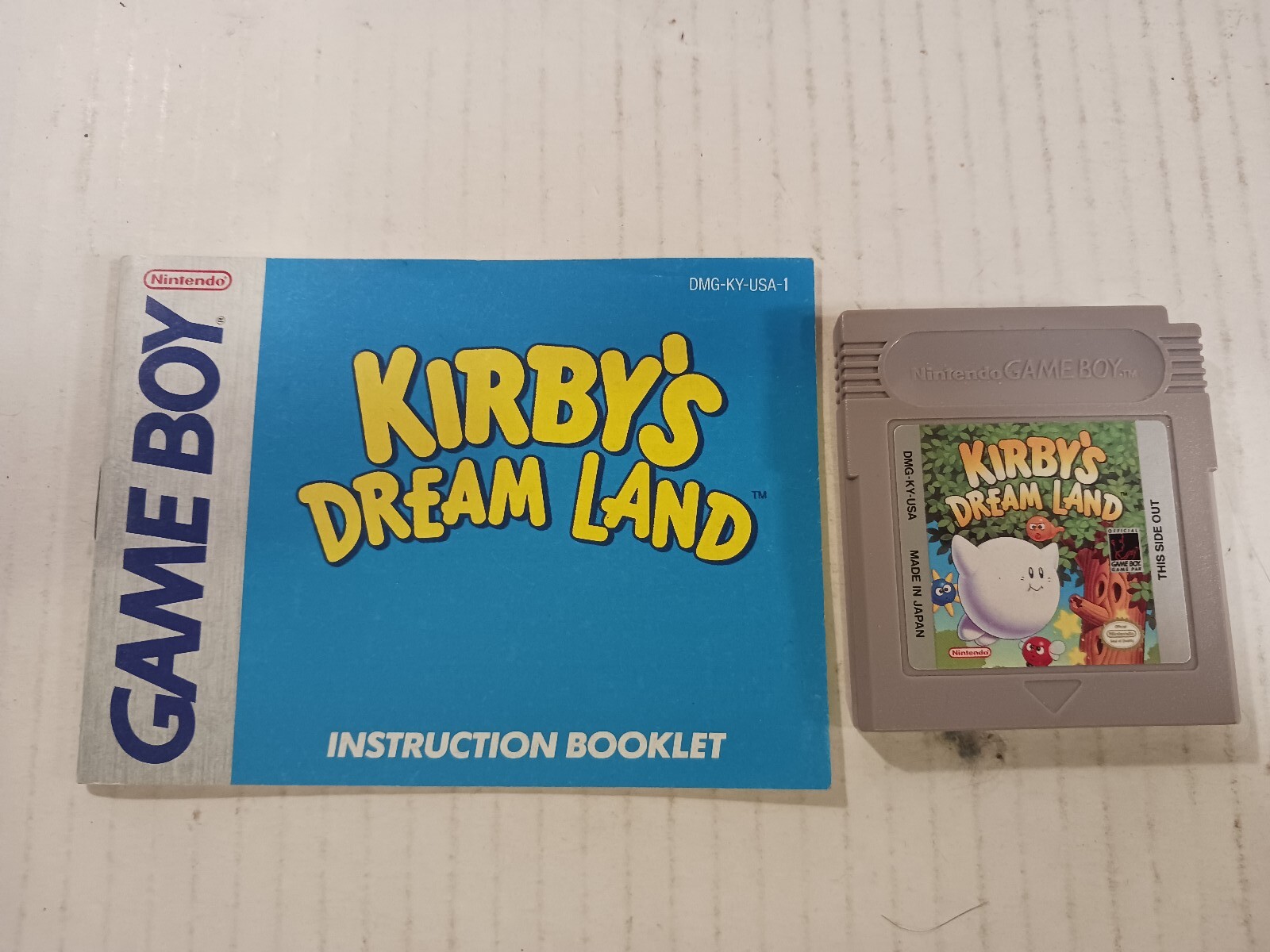 Kirby’s Dream Land (Nintendo Game Boy, 1992) with MANUAL *TESTED AND WORKING*
