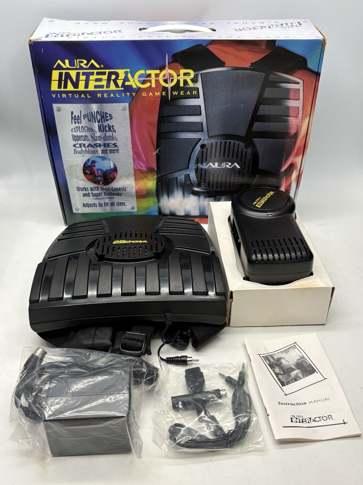Vintage 1994 Aura Interactor VR Game Wear | New In Box NIB SNES Sega | Untested