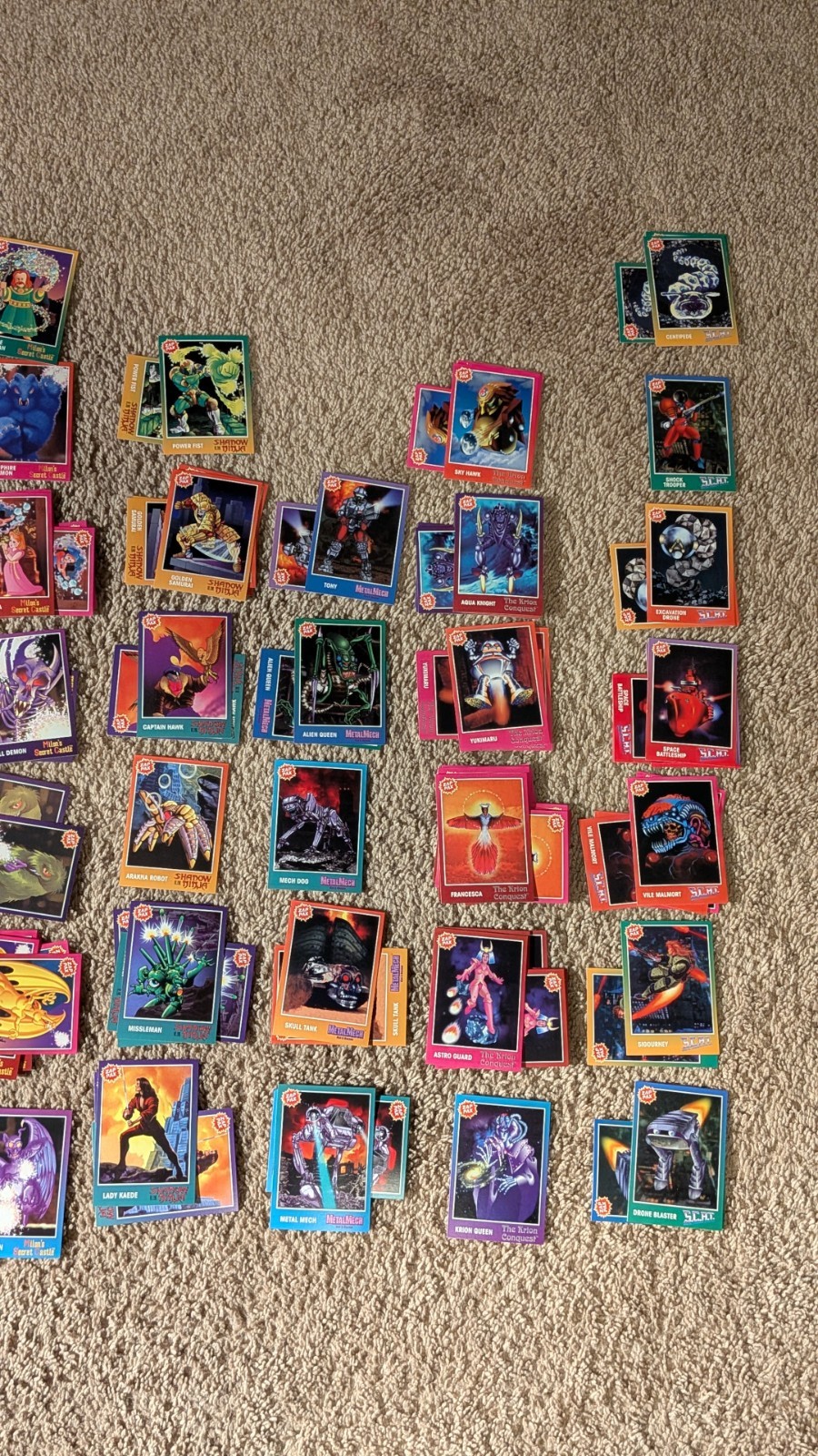 1992 Zap Pax NES NINTENDO Trading Cards. 14oz Of Cards. See Pics For Lot Details