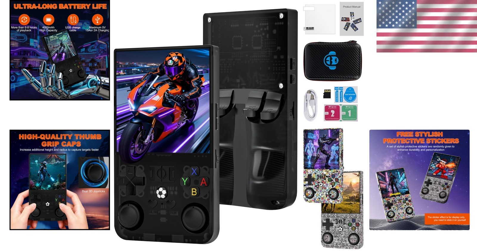 4-Inch R36MAX Retro Gaming Device – 18,000 Preloaded Games for Nostalgia
