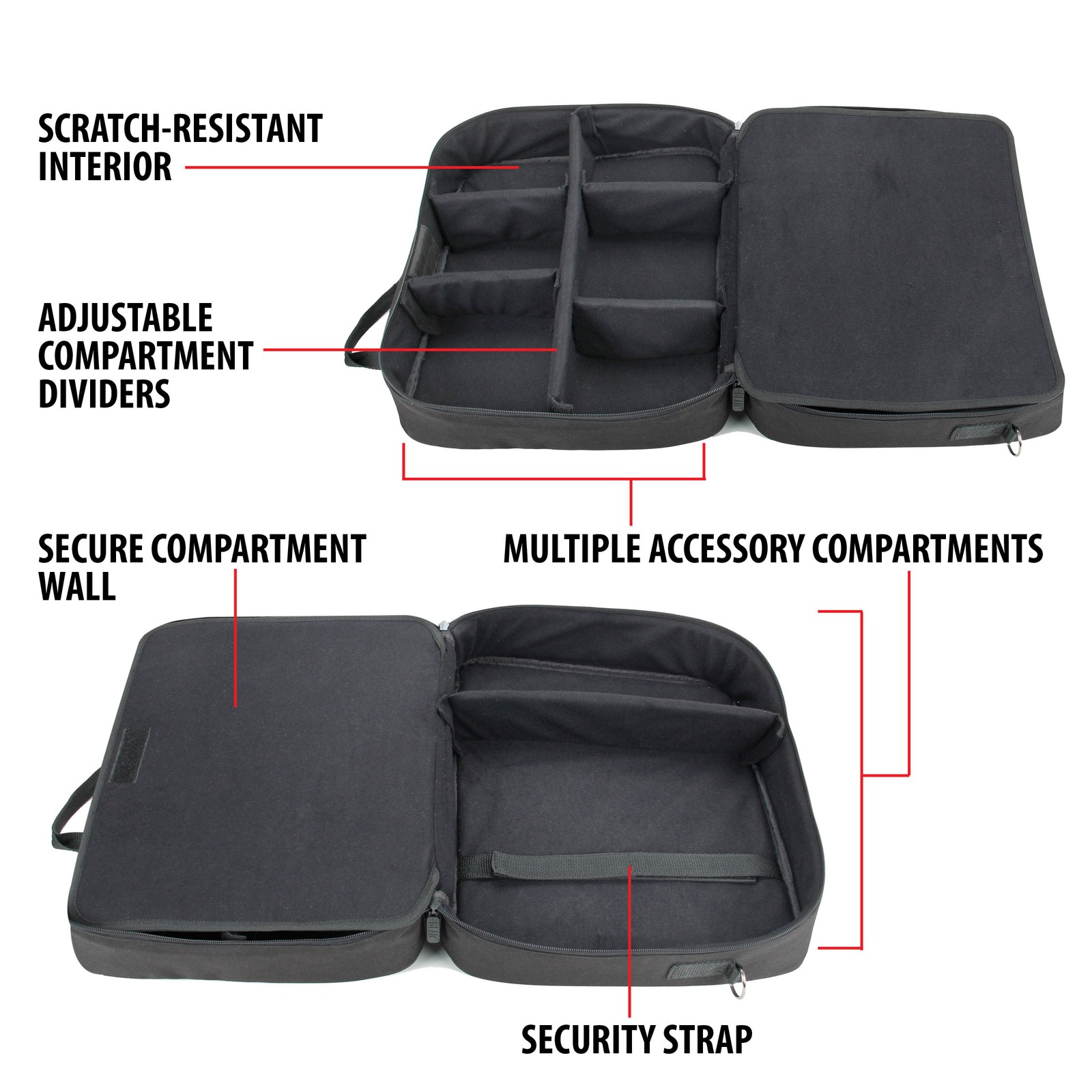 USA GEAR Case for Sony PlayStation 4 Pro / PS4 Pro 4K Travel Case Carrying Bag