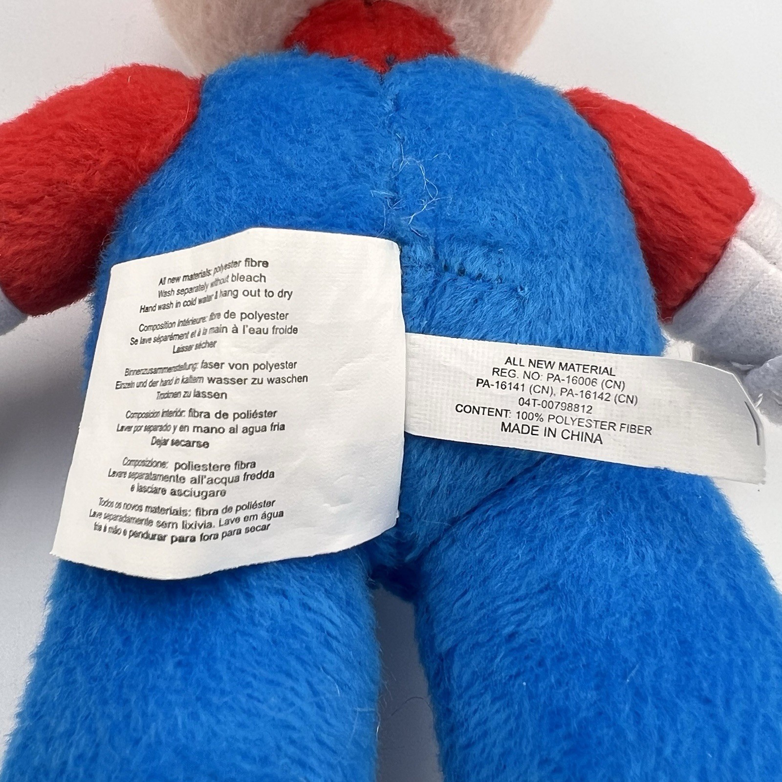 Super Mario Bros Mario Plush Toy 10″ 2012 Nintendo