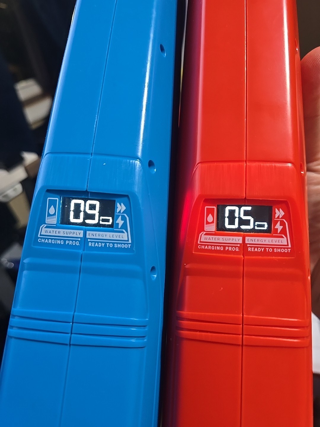 Spyra Two Electronic Water Gun Super Blaster Duel Pack Red and Blue SPYRATWO