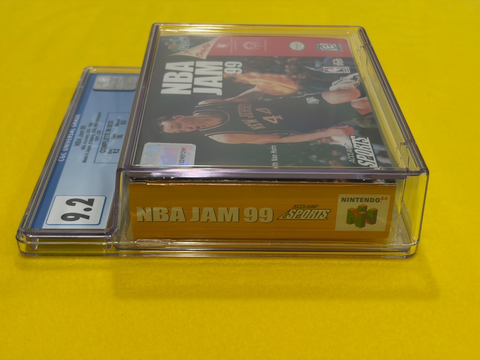 NBA Jam 99 (1st Print, CGC 9.2 w/ 10 GEM Cart!) Nintendo 64 N64 not WATA 😊