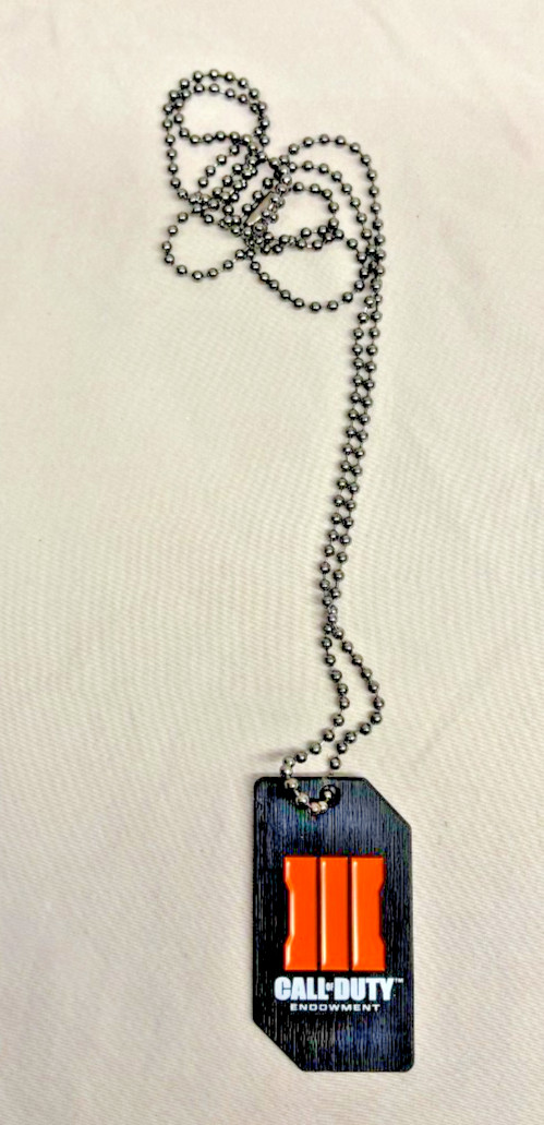 NEW CALL of DUTY: Black Ops 3 Endowment Limited Edition Dog Tag COD III Necklace