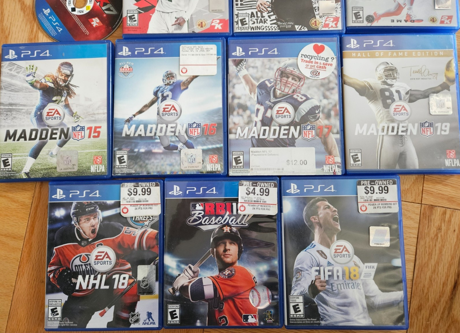 15 PS4 Mixed Sports Game Lot
