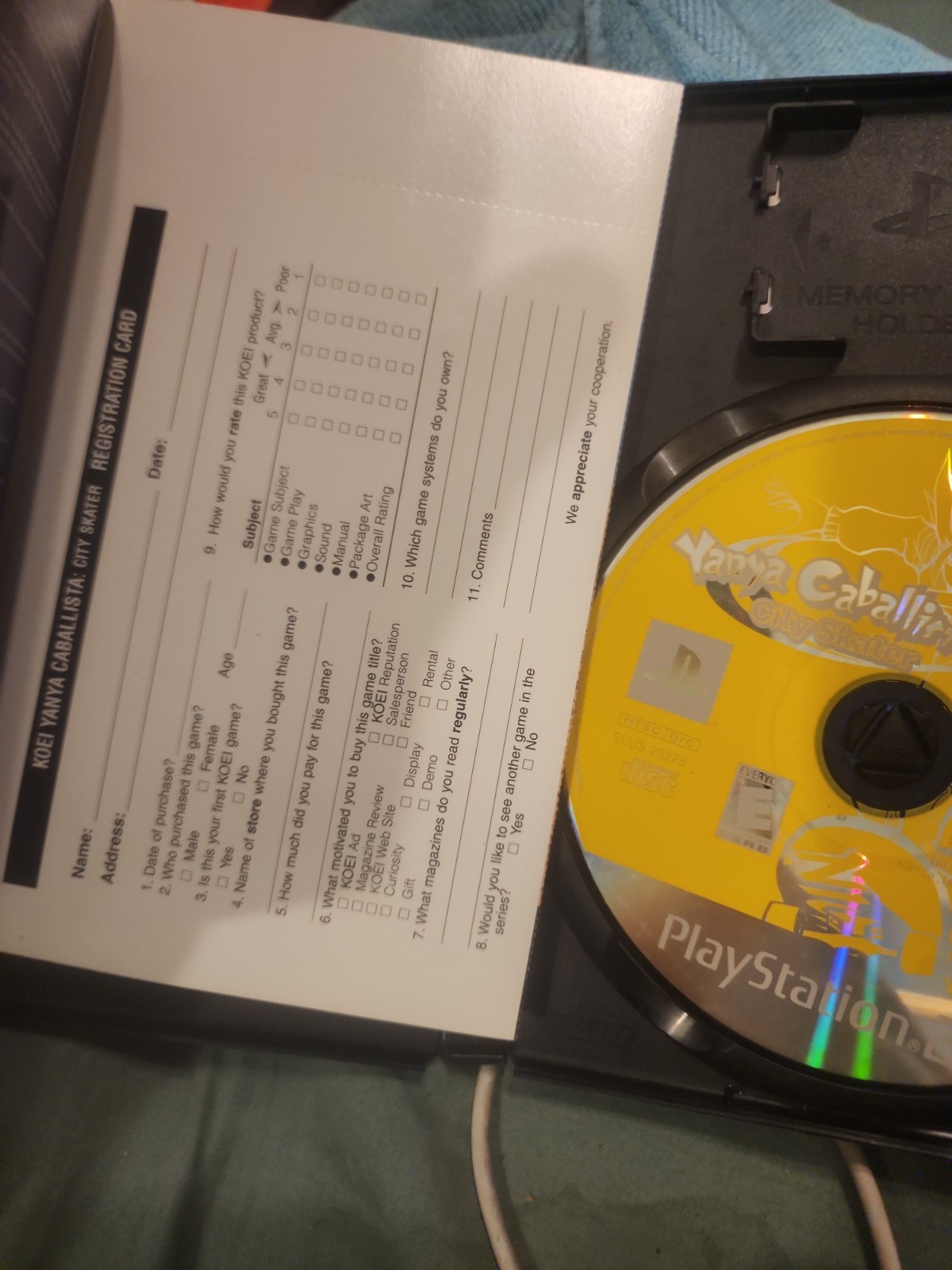 Yanya Caballista: City Skater Sony PlayStation 2 Everything But The Board