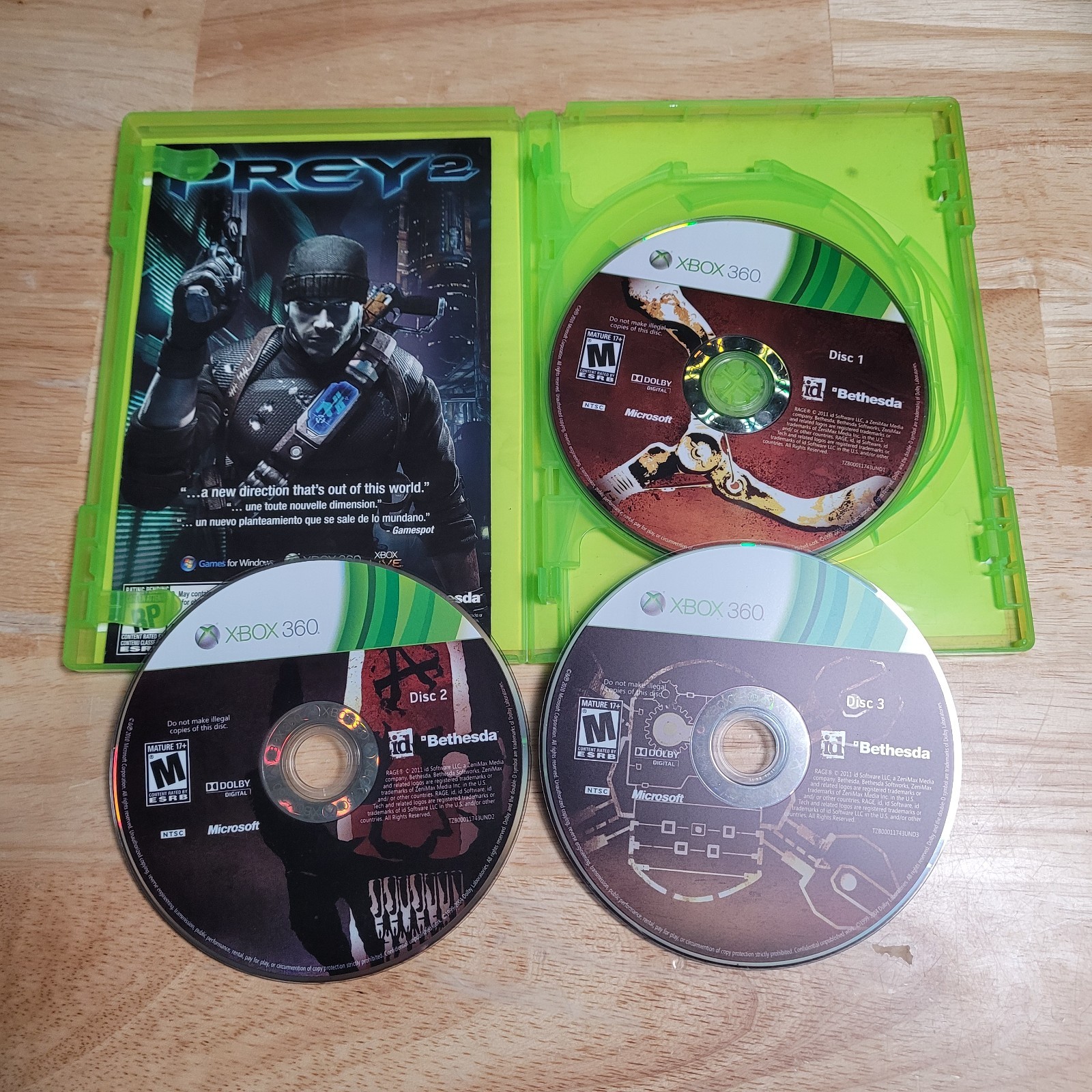 Rage Microsoft Xbox 360, 2011 CIB w Manual – Tested
