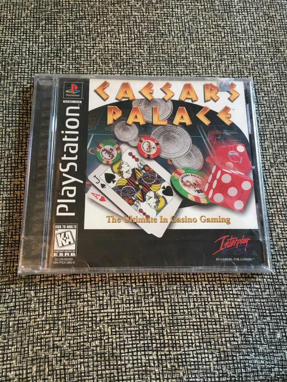 New! Caesars Palace Sony PlayStation 1 PS1 Black Label Sealed – See Notes