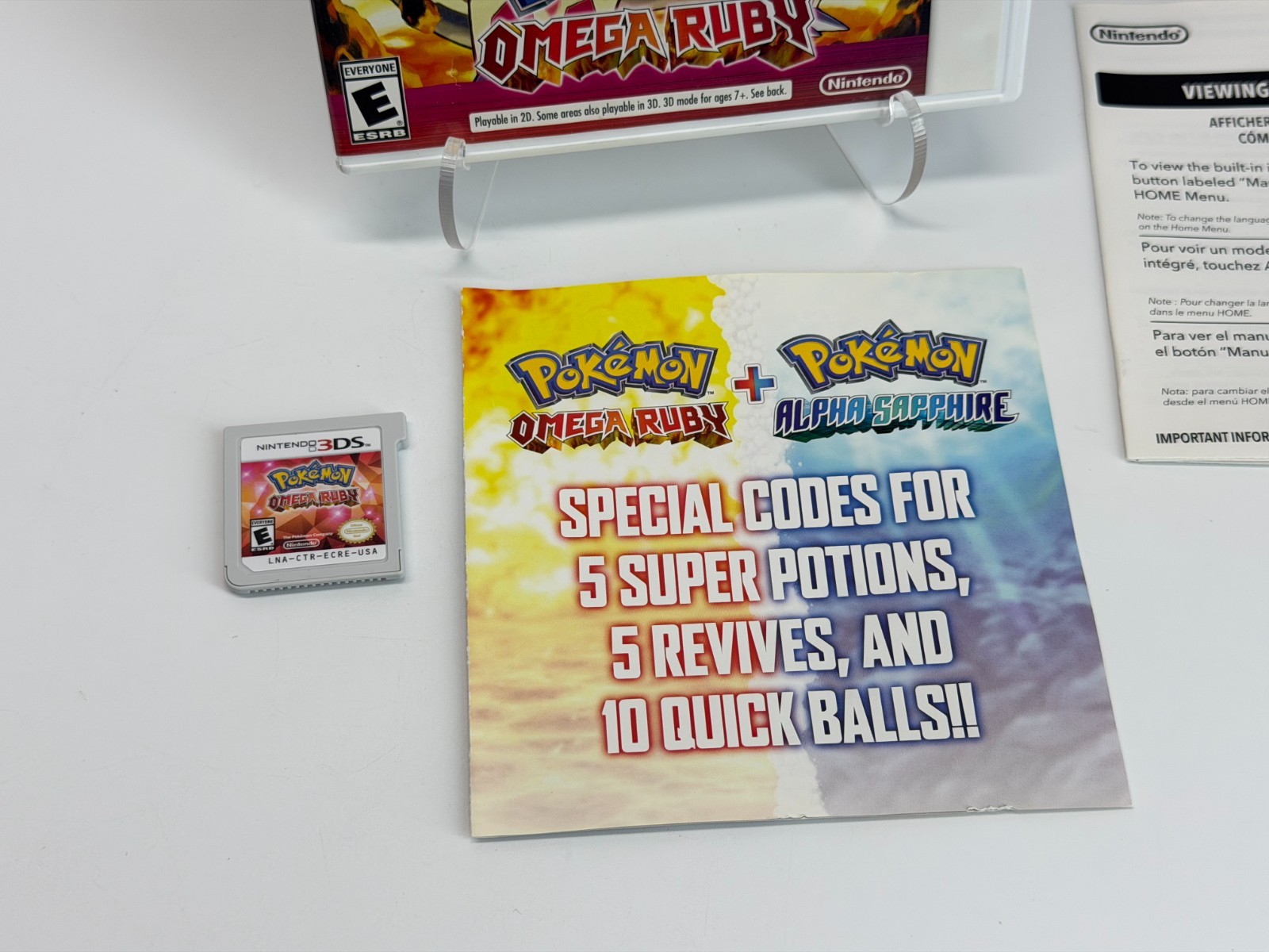 Pokemon Omega Ruby – BONUS Variant – (Nintendo 3DS) Complete & Tested