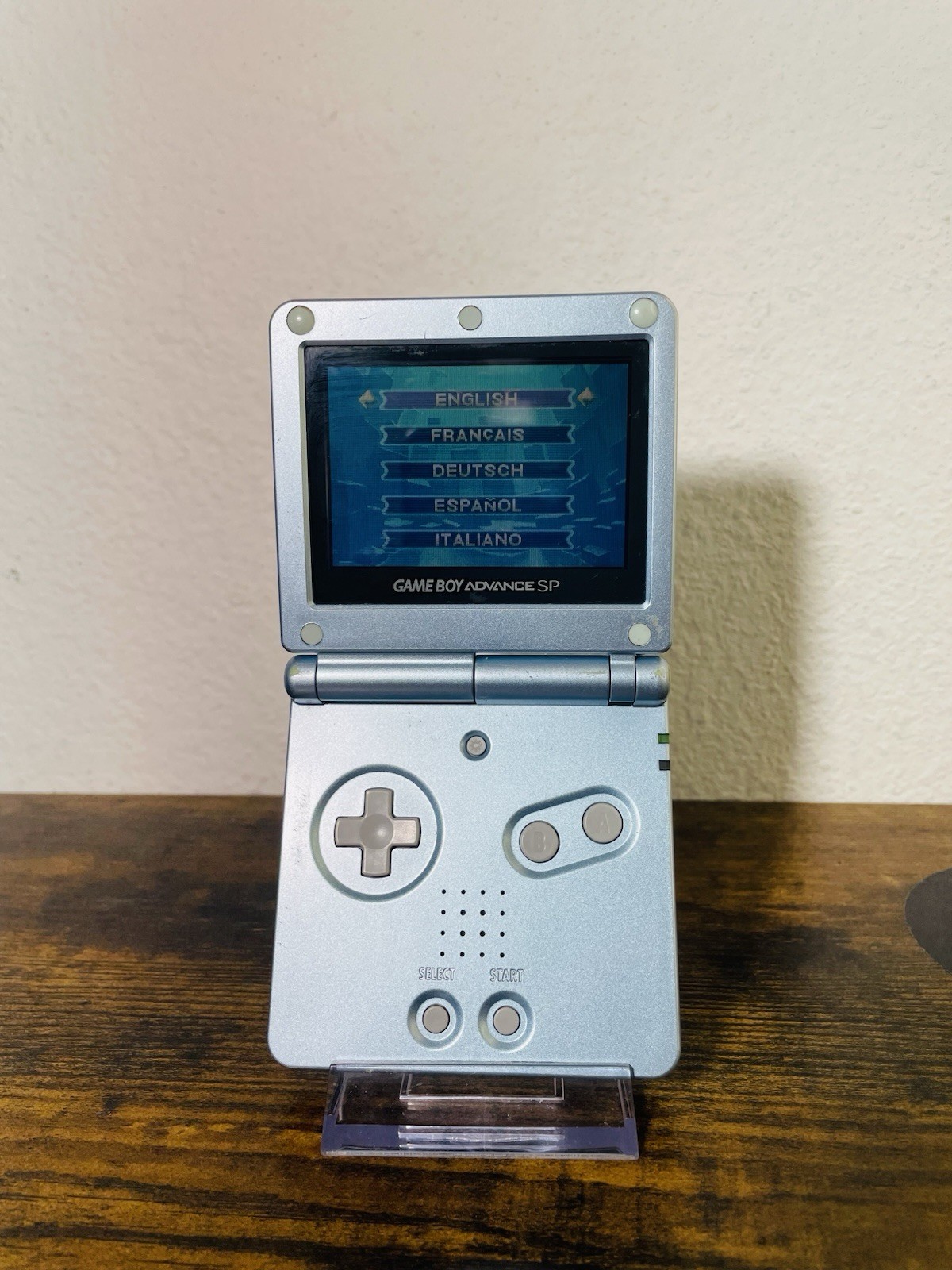 Game Boy Advance SP AGS-001 Blue NINTENDO Region Free 2003 Headphone Jack TESTED