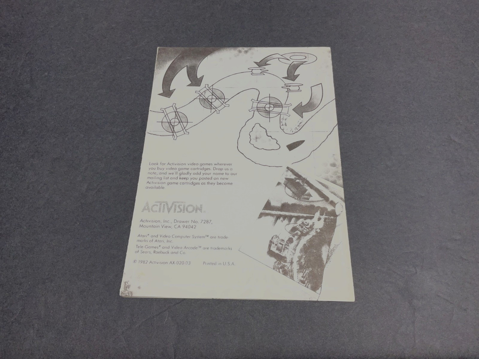 Atari 2600 River Raid Blue Label Game and Manual Tested