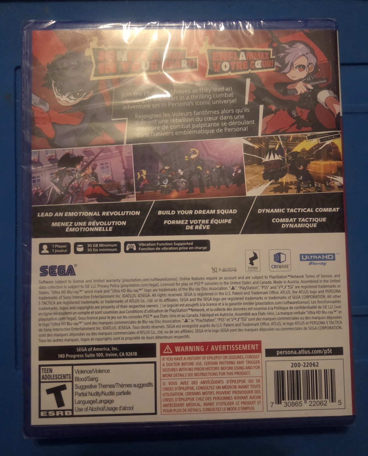 ATLUS SEGA Persona 5 Tactica PS5 NTSC-U/C 2023 Role Playing Strategy Manual
