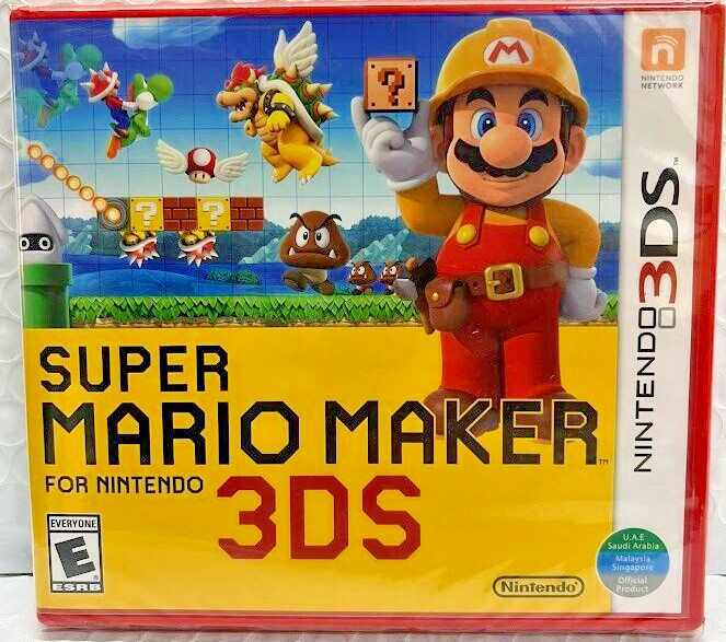 New Super Mario Bros. 2 & 3D Land & Maker 3DS Brand New Game Bundle (Sealed)