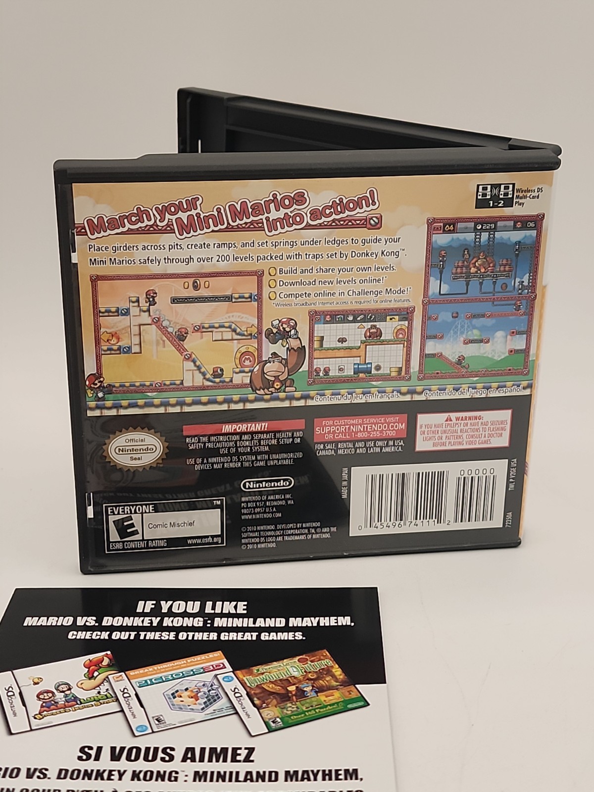 Nintendo Mario vs. Donkey Kong: Mini-Land Mayhem! DS With All Manuals – Nice