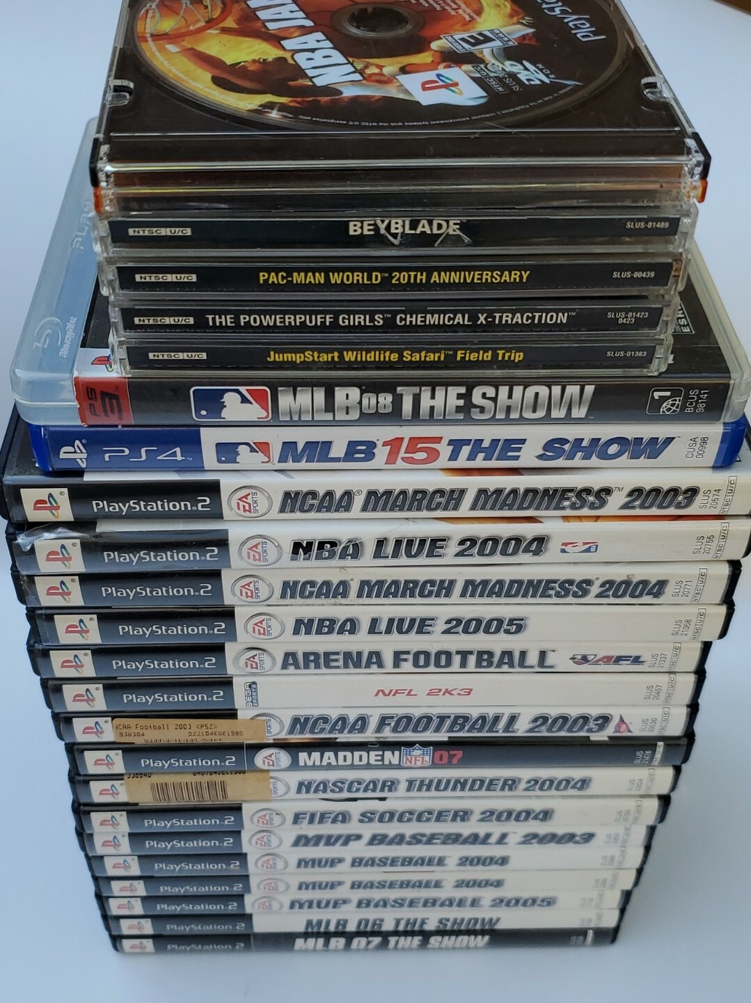 Vtg Video Game Mixed Lot Playstation PS2 PS3 PS4 MLB NBA NCAA NFL FIFA Nascar ++
