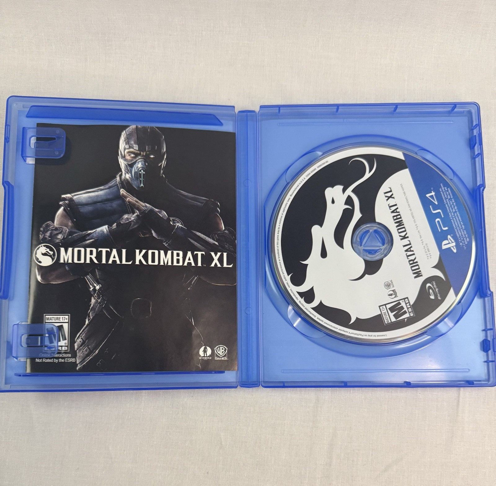 Mortal Kombat XL PS4 CIB Complete Tested All DLC Fighters