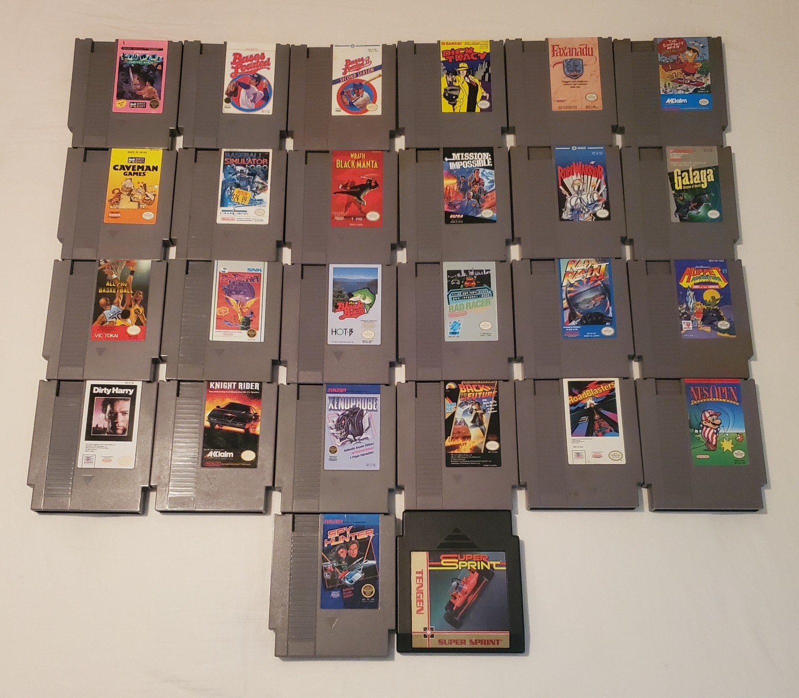 Bulk Lot of 26 Nintendo NES Games – Various Titles – Tested