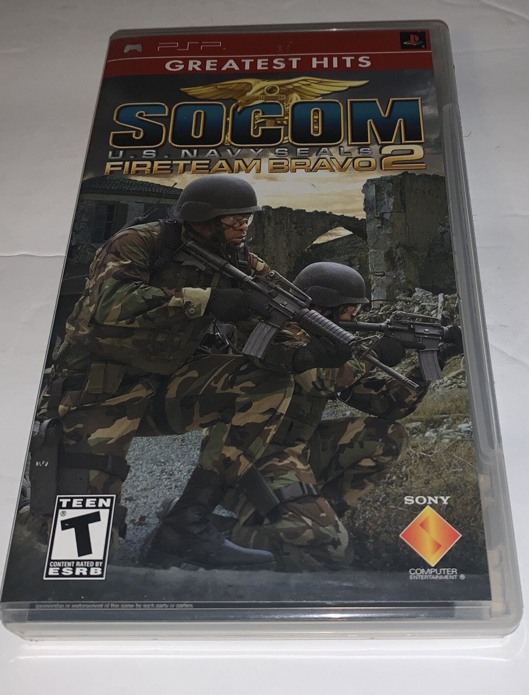 SOCOM: U.S. Navy SEALs – Fireteam Bravo 2 (Sony PSP, 2006) Disc with Manual